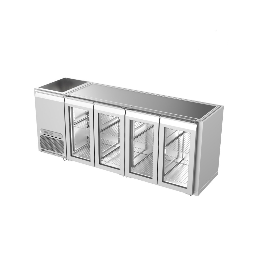 Backbar cooling counter 4 drawers, 2 doors