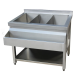 Bar station with basins and bottle racks 1100