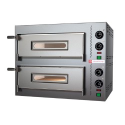 Pizza oven for 2x1 pizzas Compact