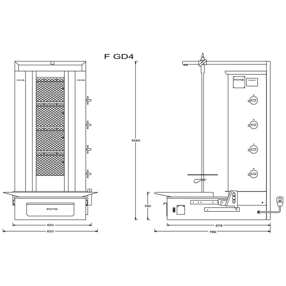 Гирос газовый F GD4/S 70kg