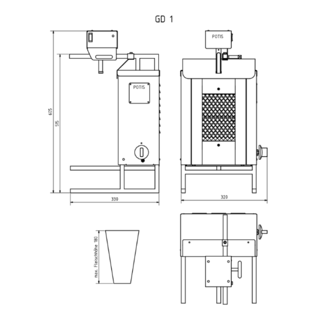 Gas gyros maker GD1/S 7kg