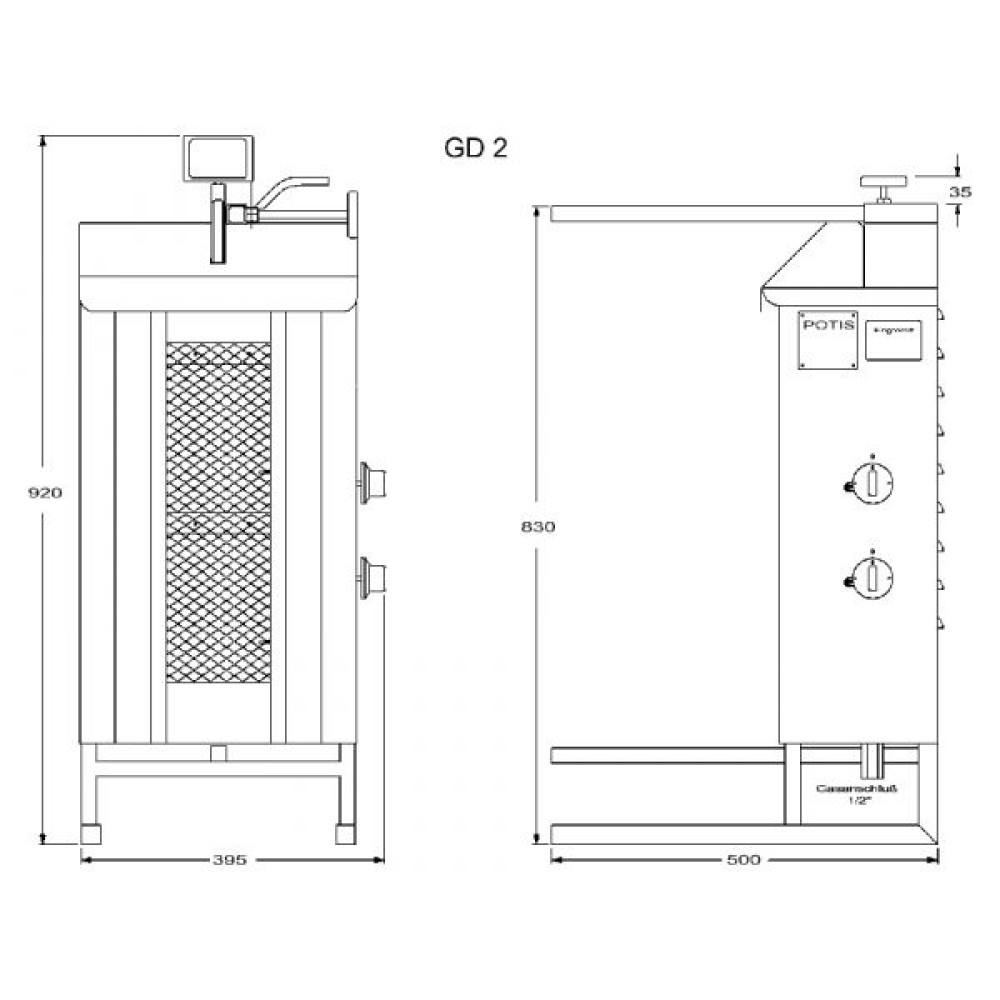 Dujinis girosas GD2/S 30 kg