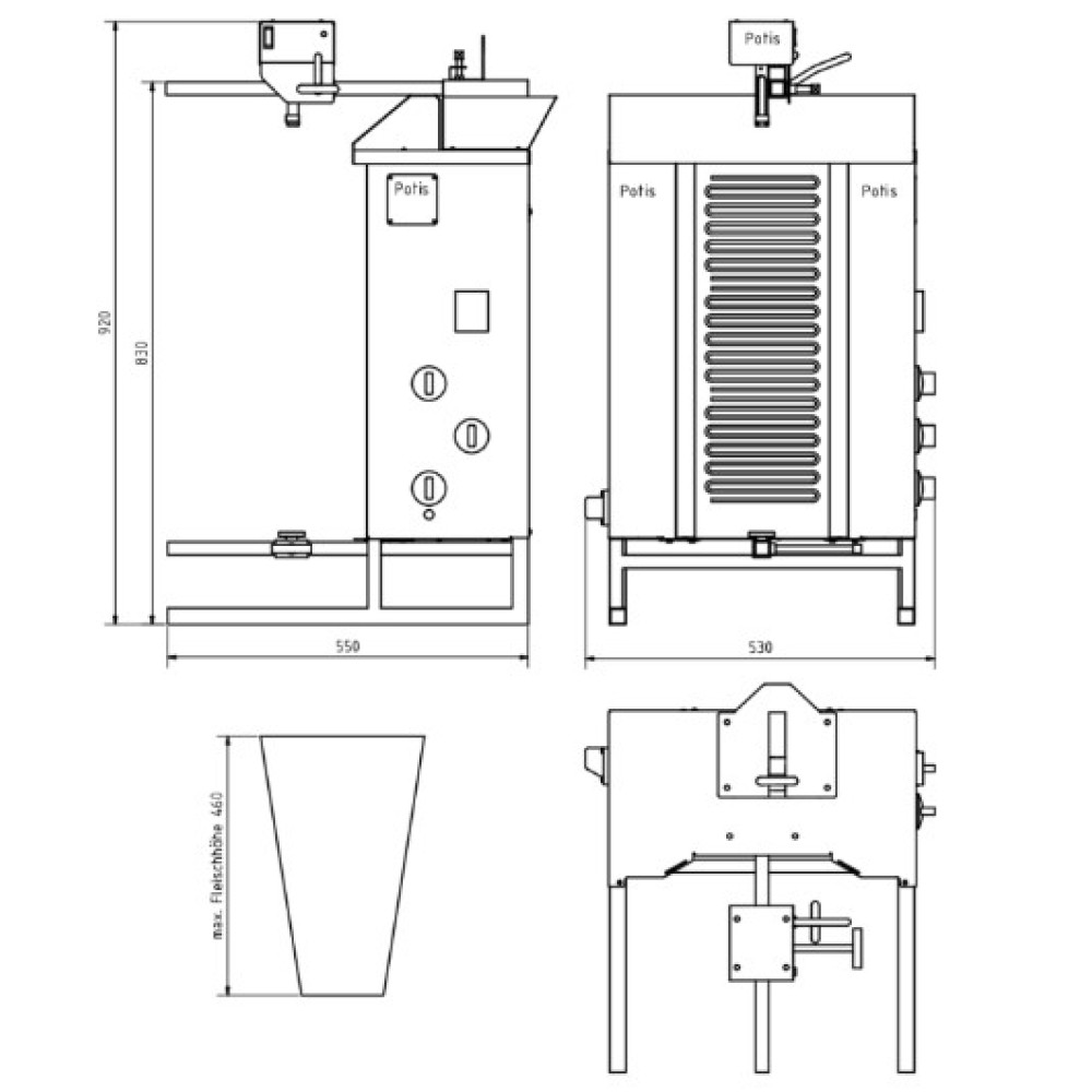 Electric gyros maker CE3 40kg