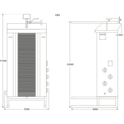 Electric gyros maker CE4 70kg