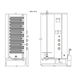 Elektrinis girosas MU E3-S 50kg