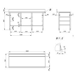 Project - Dishwasher table with basket shelves.