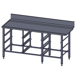 Project - Dishwasher table with basket shelves.