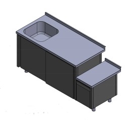 Проект - стол с раковиной