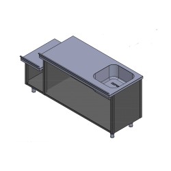 Проект - стол с раковиной