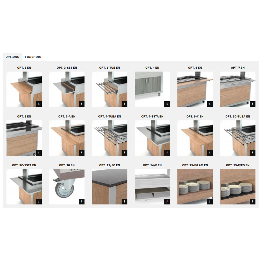 FAN-ASSISTED REFRIGERATED BUFFET ATHENA 5 RV/M