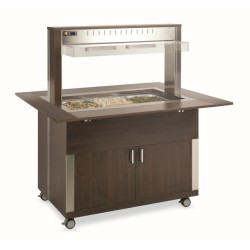 HEATED BUFFET WITH HEATING HALOGEN LAMPS ATHENA 3BM HALO