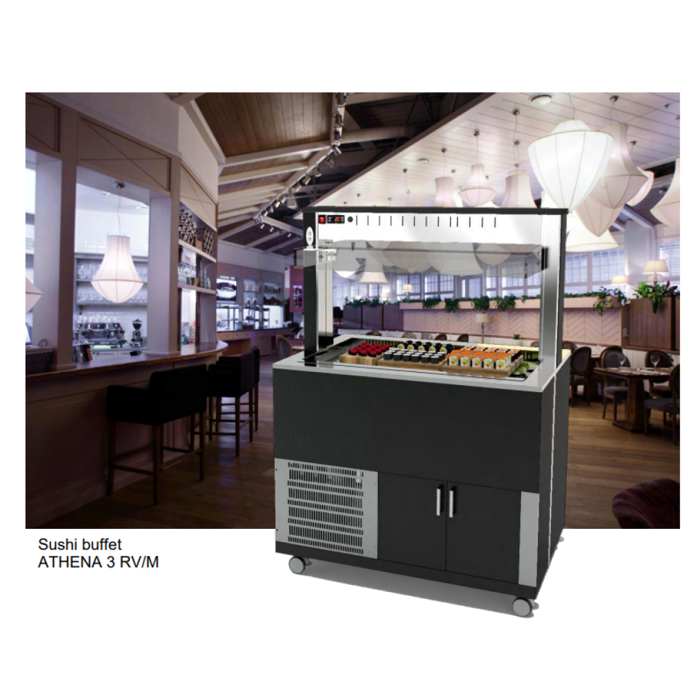 FAN-ASSISTED REFRIGERATED BUFFET ATHENA 3 RV/M