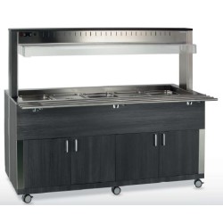 HEATED BUFFET WITH HEATING HALOGEN LAMPS ATHENA 6BM HALO