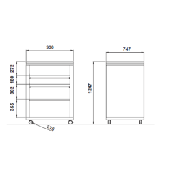 MODULE POUR PLATEAUX, VAISSELLE ET VERRES ATHENA PV
