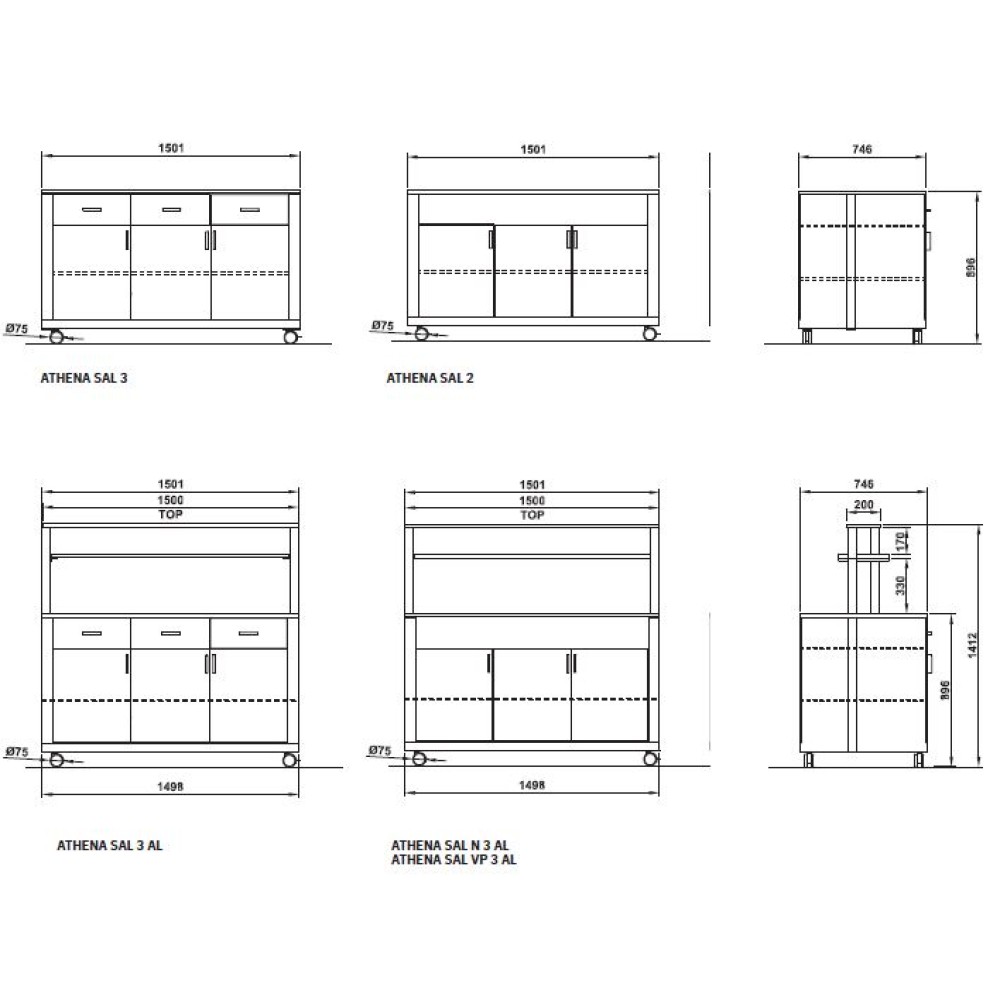 MODULE NEUTRE ATHENA SAL 2 VP