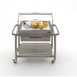 SERVICE TROLLEY WITH REFRIGERATED DISPLAY CASE ARIANNA REF2