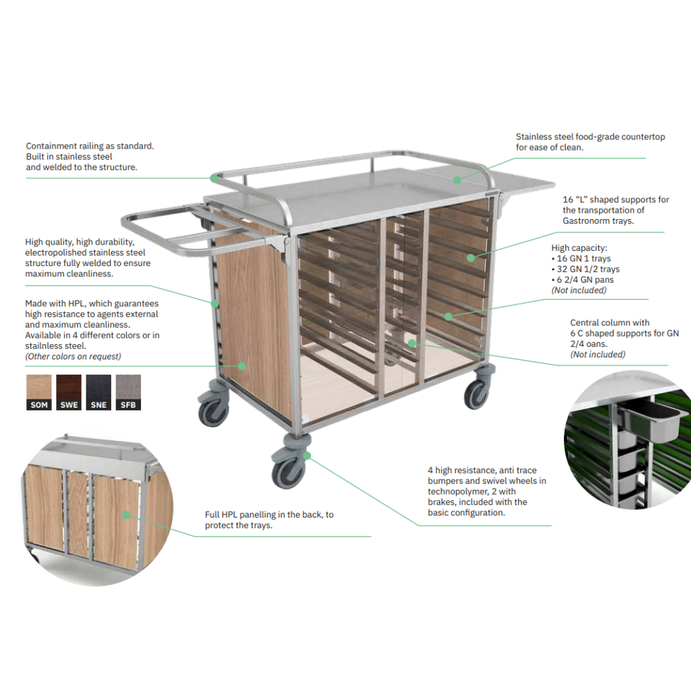 Efficient Breakfast Service Trolley - B-CARE