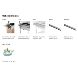 CHARIOT BAIN-MARIE EN ACIER INOXYDABLE COMPASS 2 F