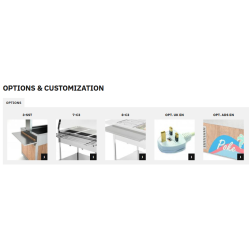 CHARIOT BAIN-MARIE EN ACIER INOXYDABLE COMPASS 3 F SEP