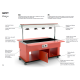 HEATED BAIN MARIE BUFFET WITH INFRARED LAMPS HAPPY 6 BM/INFRA