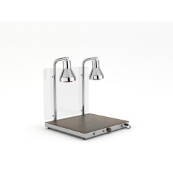 SURFACE CHAUFFANTE AVEC 2 LAMPES INFRAROUGES HELIOS 2/1 FIX P1