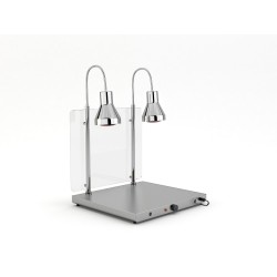 SURFACE CHAUFFANTE AVEC 2 LAMPES INFRAROUGES FLEXIBLES HELIOS 2/1 FLEX P1