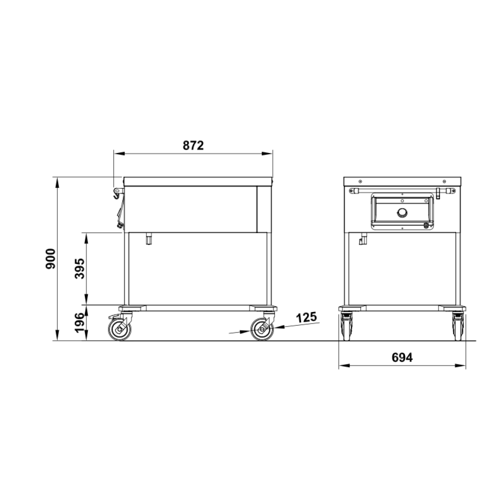 Teisaldatav marmiit 2 GN1/1 COMPASS 2BM