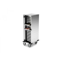 ARMOIRE EN ACIER INOXYDABLE SUR ROULETTES POUR CONTENEURS GN NEUTROVEGA 1 C16