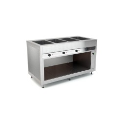 BAIN-MARIE HEATED BUFFET WITH SEPARATED WELLS OMNIA 4BM/SEP