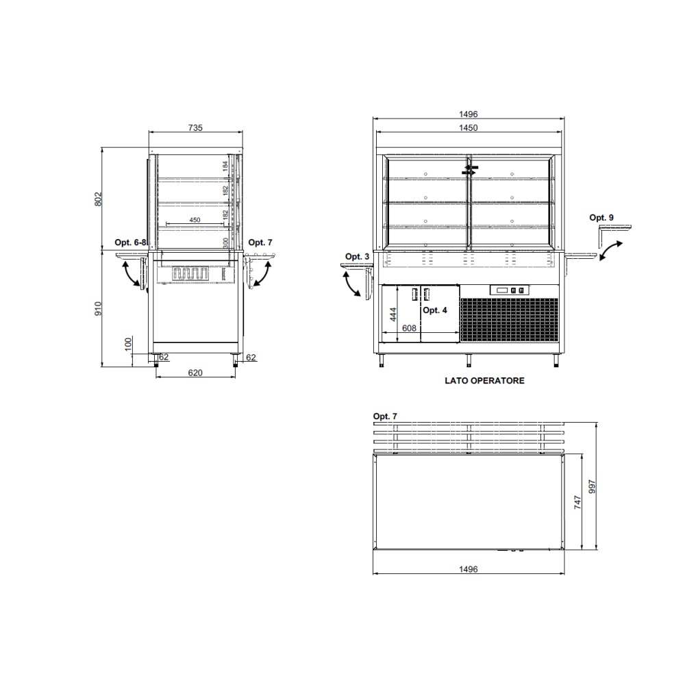 Vitrine Ventilée OMNIA 4DSP/FX