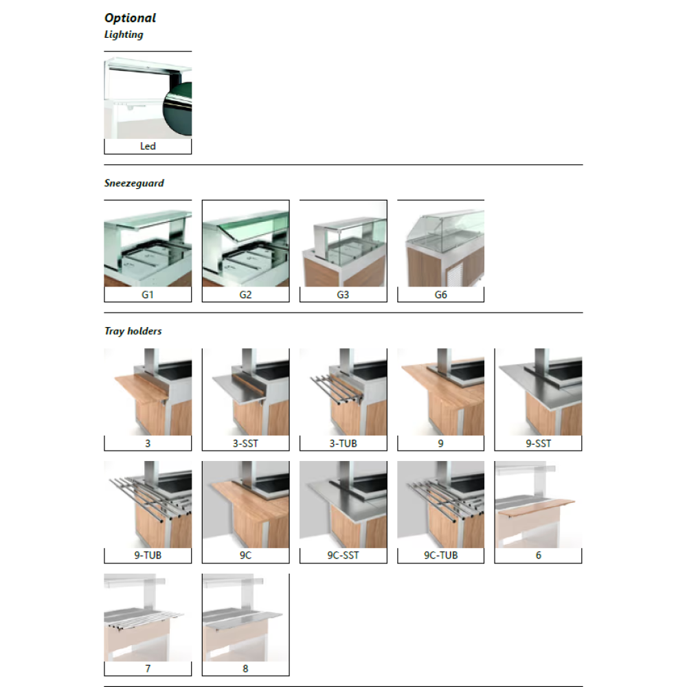 Chic Cold Buffet Station - Omnia Series