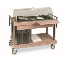 SERVICE TROLLEY WITH REFRIGERATED DISPLAY CASE ARTEMIDE REF 3/1