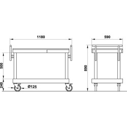 Serving trolley ARTEMIDE 2