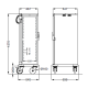 STAINLESS STEEL HOT CABINET ON CASTORS THERMOVEGA 1 C16