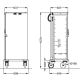 STAINLESS STEEL HOT CABINET ON CASTORS THERMOVEGA 1 L10