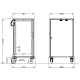 ARMOIRE CHAUDE INOX SUR ROULETTES THERMOVEGA 2 C16