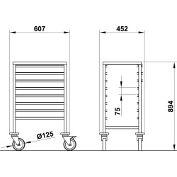 PADĖKLŲ NEŠĖJIMAI VEGA GN1/1 C8