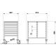 TROLLEY FOR GN TRAYS VEGA GN1/1 C8+8 TROLLEY FOR GN TRAYS VEGA GN1/1 C8+8