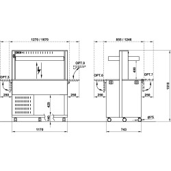 REFRIGERATED BUFFET ATHENA 3 RV/M