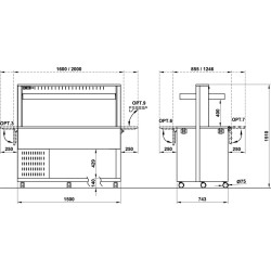 REFRIGERATED BUFFET ATHENA 4 R/M