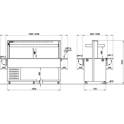 REFRIGERATED BUFFET ATHENA  5 PR/M