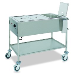 BAIN MARIE TROLLEYS  3 GN1/1  CAPRICORNO