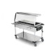 BAIN MARIE TROLLEY WITH LED LIGHTING 3 GN1/1 COMPASS 3 LED