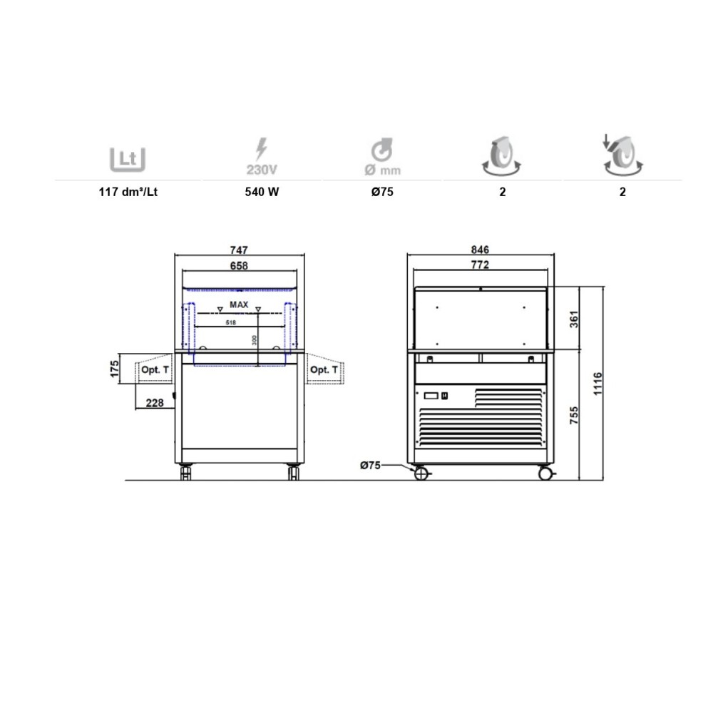 Refrigerated buffet OMNIA PICK