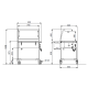 BAIN MARIE TROLLEY WITH LED LIGHTING  2 GN1/1 COMPASS 2 LED