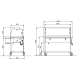 BAIN MARIE TROLLEY WITH LED LIGHTING 3 GN1/1 COMPASS 3 LED