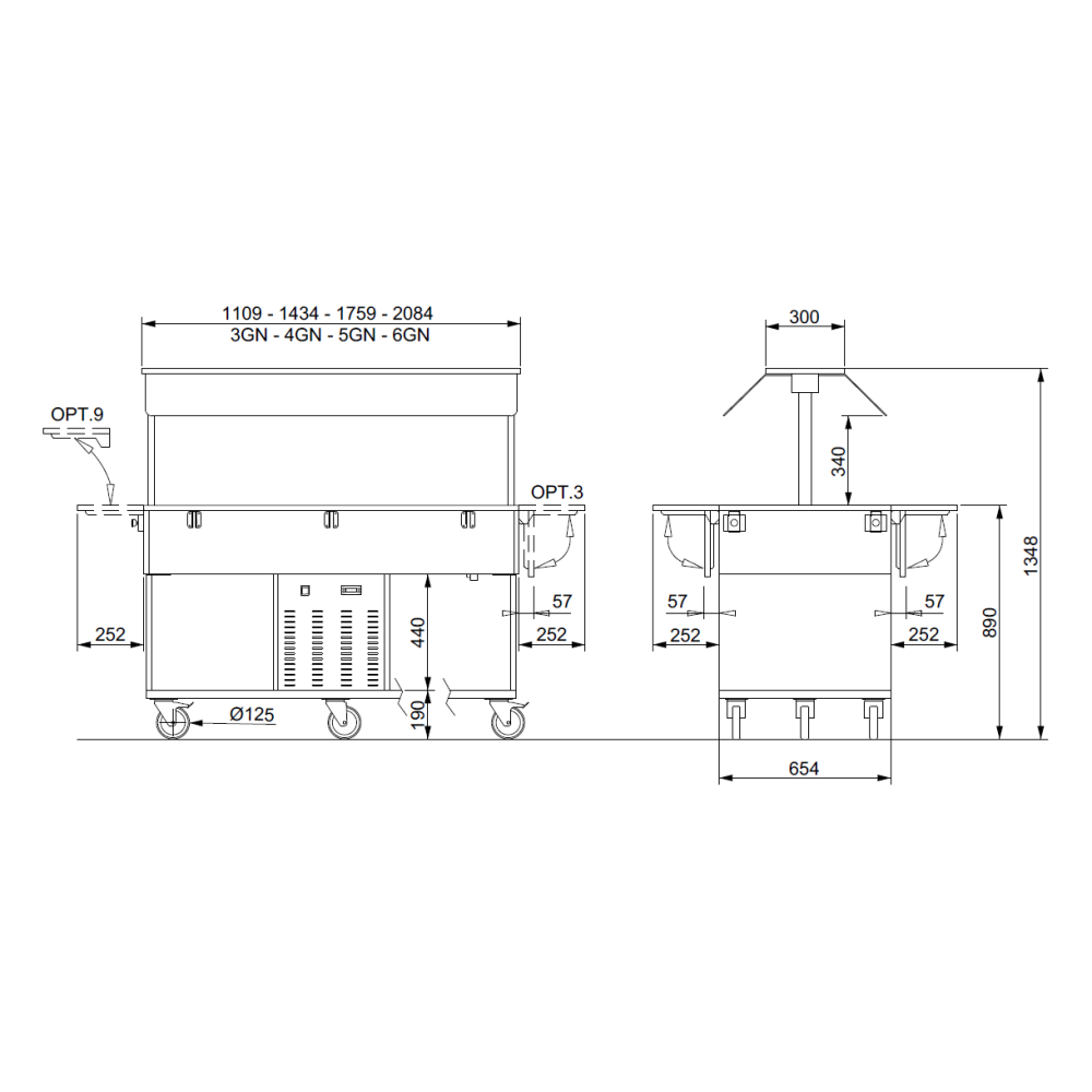 REFRIGERATED BUFFET HEKO 4R