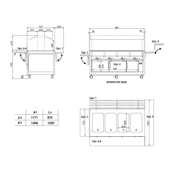 Bain-marie heating  KIDS 3BM SEP