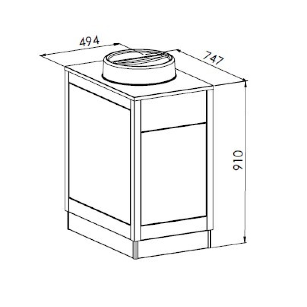 Диспенсер для тарелок OMNIA PLC N18