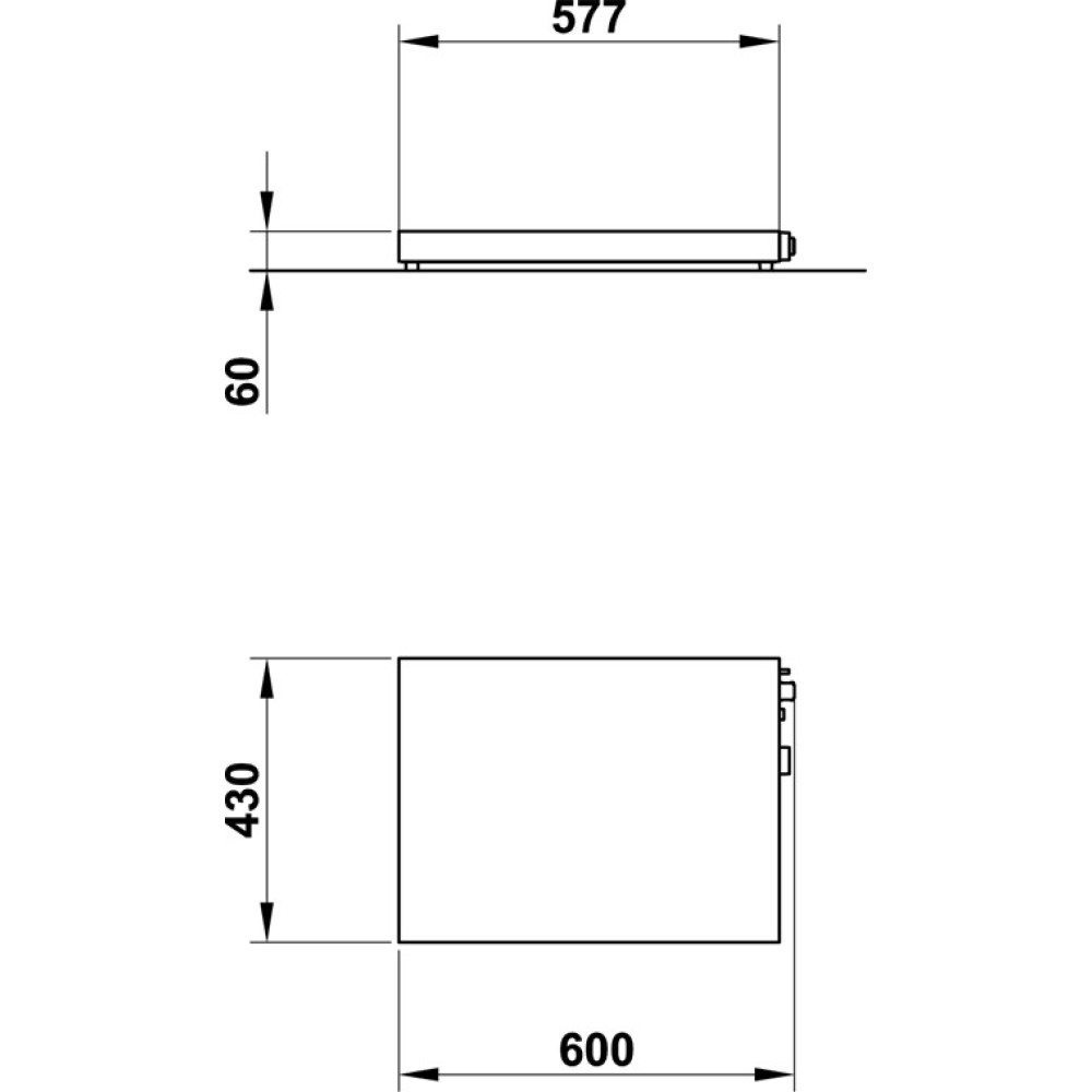 Полка подогреваемая  VULCANO 50x50